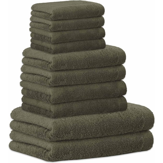 Cawoe Handdoek Lifestyle Een maat, 50x100 Set van 10