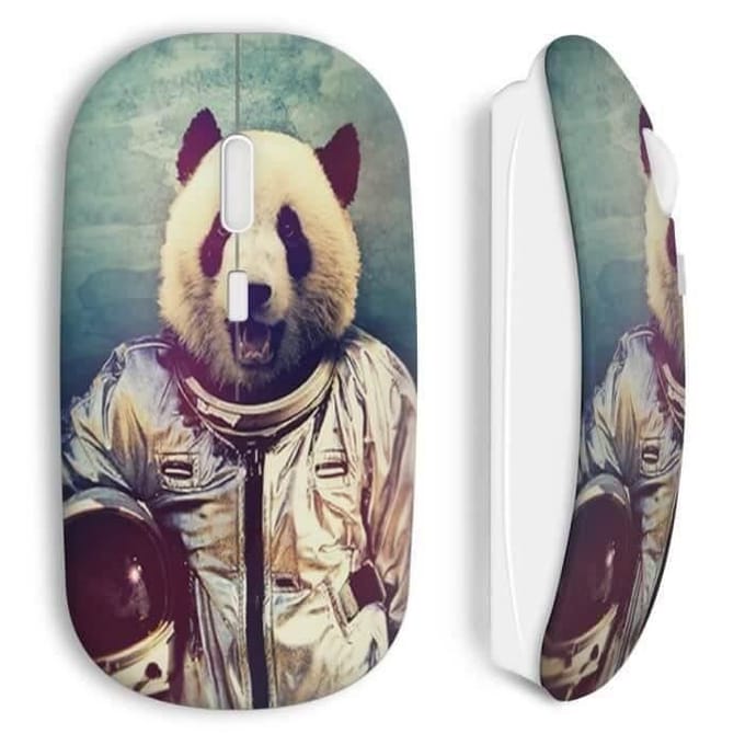 Souris sans fil Panda astronaute
