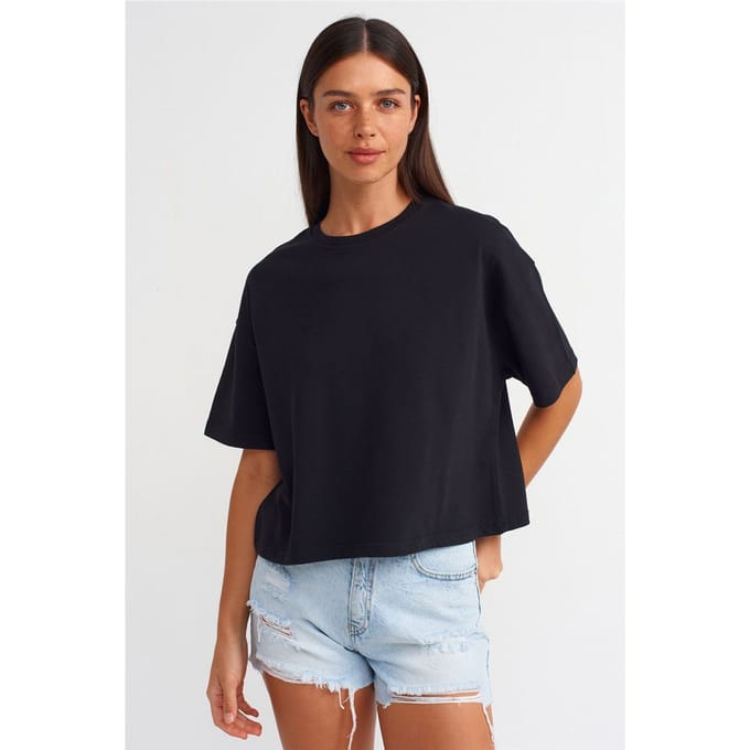 Oversized Katoenen Crew Neck T-Shirt