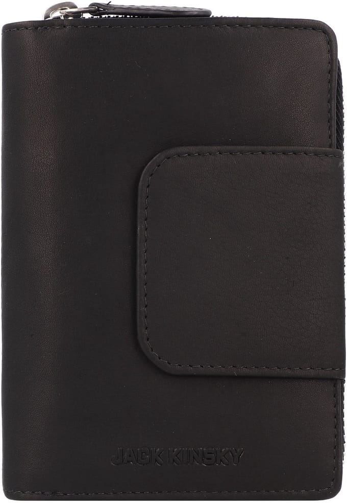 Jack Kinsky Aruba Portemonnee Leder 14 cm - Dames - Horizontaal - schwarz