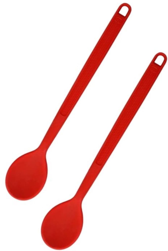 Set van 2 siliconen lepels 30,5 cm Dr.Oetker Flexxibel Love