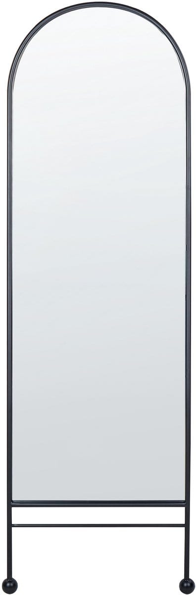JARNAGES - Wandspiegel - Zwart - 45 x 145 cm - Ijzer