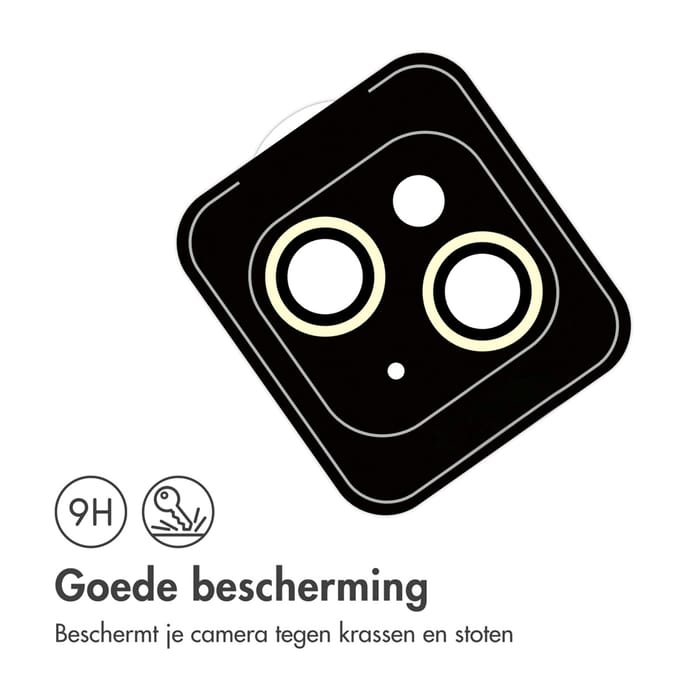 imoshion Camera Lens Protector - Geschikt voor iPhone 15 Plus/ iPhone 15 - 2 Pack - Geel