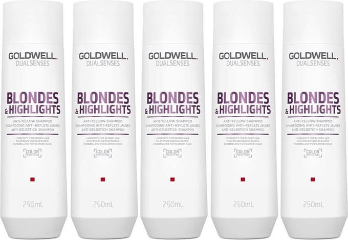 15x Goldwell Dualsenses Blondes & Highlights Anti-Yellow Shampoo 250ml