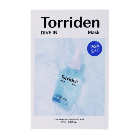 [Torriden] DIVE-IN Low Molecule Hyaluronic Acid Mask Pack 27ml*10EA 1EA white