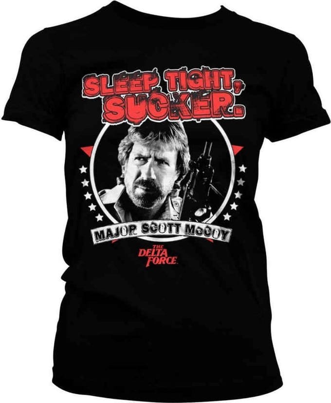 The Delta Force Dames Tshirt -S- Sleep Tight, Sucker Zwart