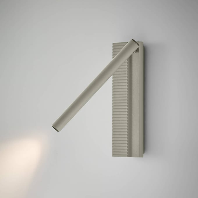 Bover LED wandlamp Arid A/03 grijs, aluminium, 2.700 K