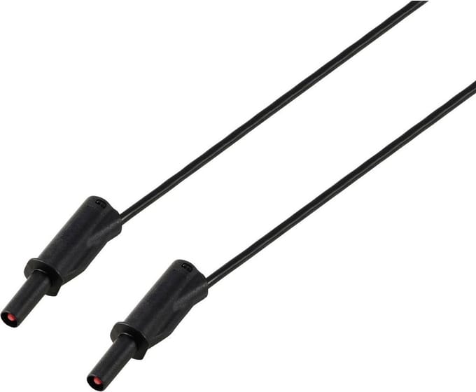 VOLTCRAFT MSB-532 Meetsnoer 4 mm 2 m Zwart 2,5 mm²/m CAT IV 600 V 32 A