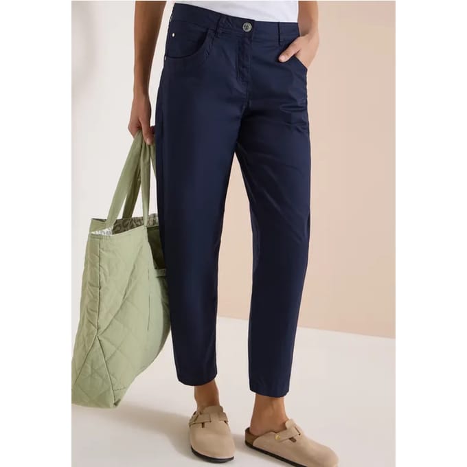 Barrel Leg broek in Papertouch-kwaliteit