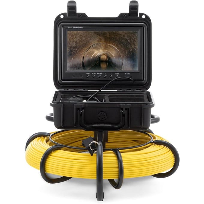 Rioolcamera Pijpinspectiecamera met 512Hz Sonde 9-inch 720p Scherm 300 ft