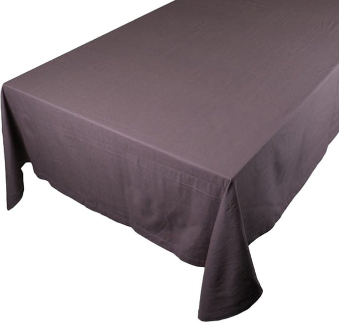 Linen & More - Tafelkleed 'Jazz' (140cm x 300cm, Dark Grey)