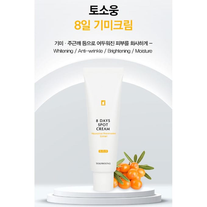 TOSOWOONG 8Day Spotcrème 50g 1 PCS white