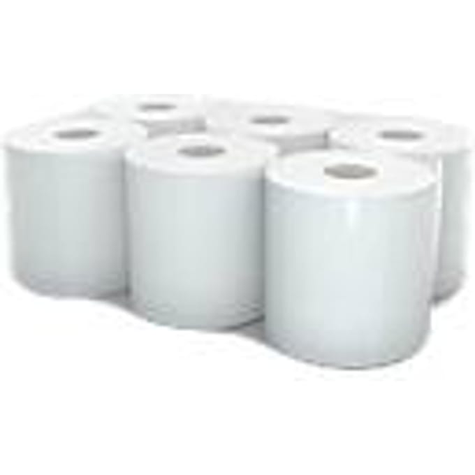 Rol handdoekpapier, 2-laags, 130 m, ZS, 200 mm breed, 6 rollen