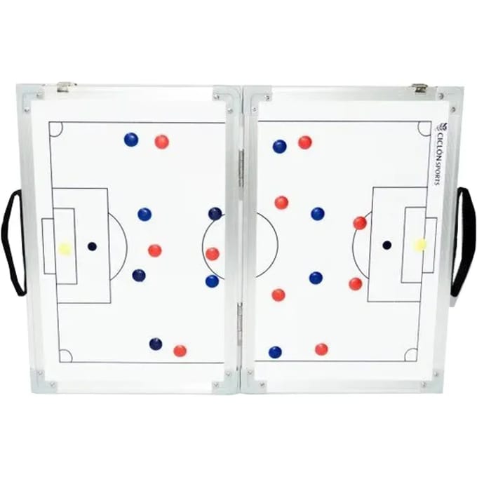 Opvouwbaar coachbord - Inklapbaar Tactiekbord - Medium (45x60cm) - Gratis draagtas!