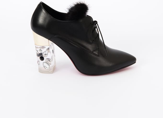Zerba - Dames Pumps - Maat 39- Zwart Leer - Gramini