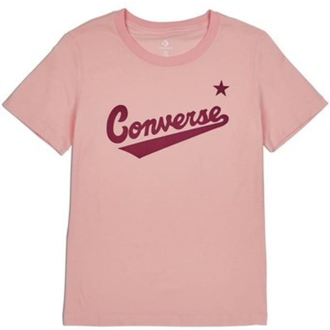 T-shirt Korte Mouw Converse Scripted Wordmark Tee