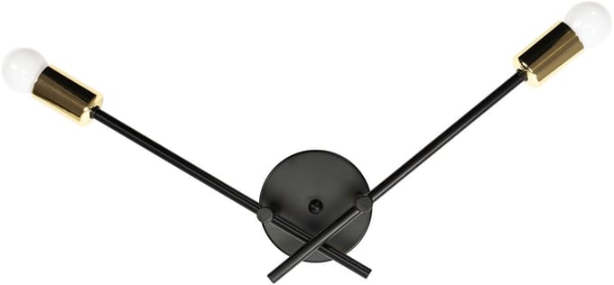 Toolight App1119-2W Wandlamp Zwart 13X60,5X12Cm