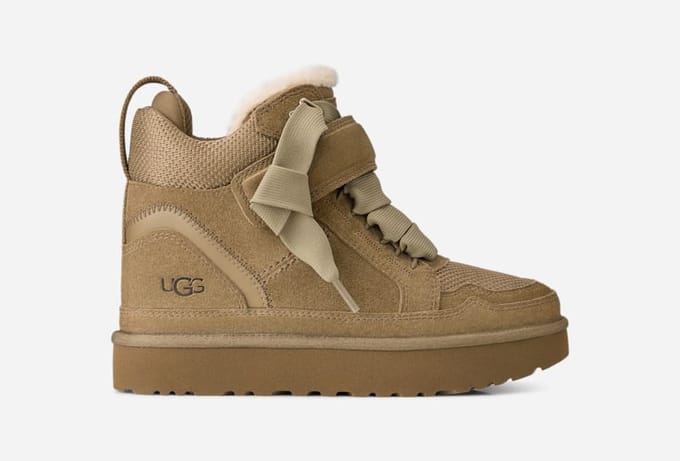 UGG® Lowmel Wedge Trainer in Gray, Size 4, Polyester/Wool