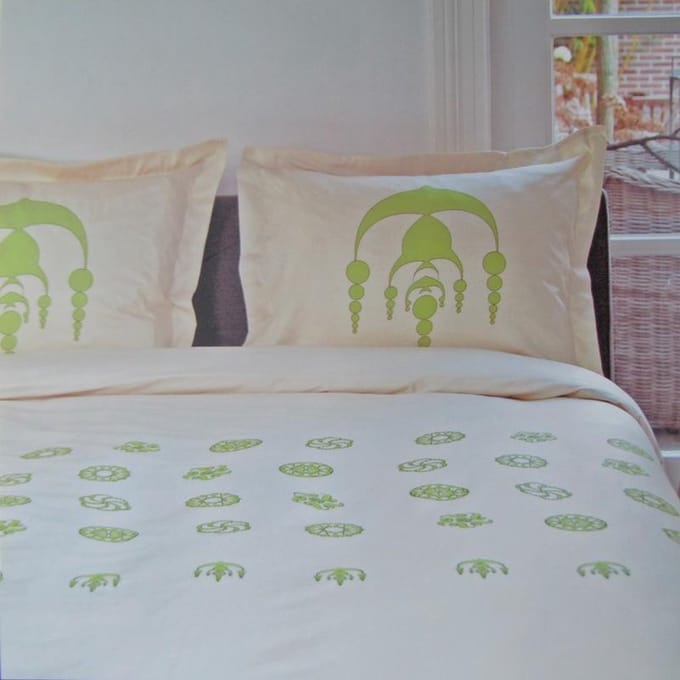 Refined Norwich Dekbedovertrek - Eenpersoons - 140x200/220 cm - Groen