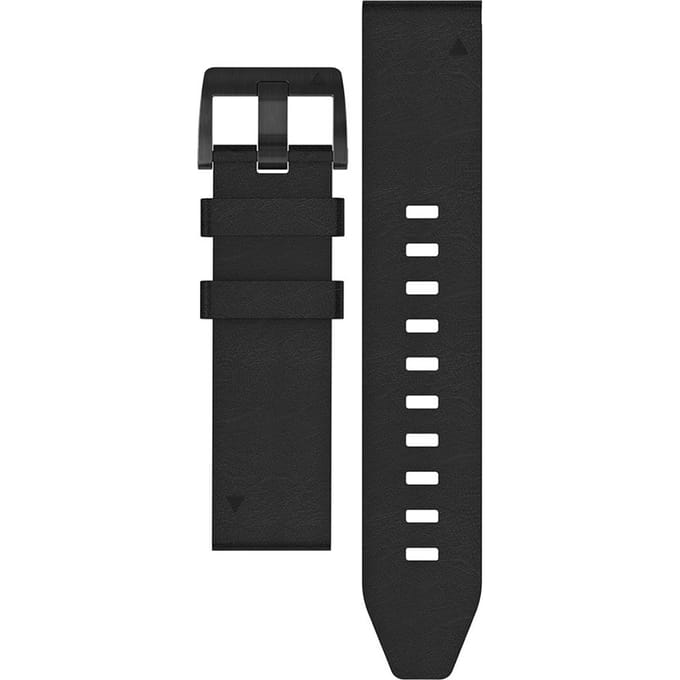 Garmin QuickFit Leren Horlogebandje - 22mm Polsbandje - Wearablebandje - Zwart Leer