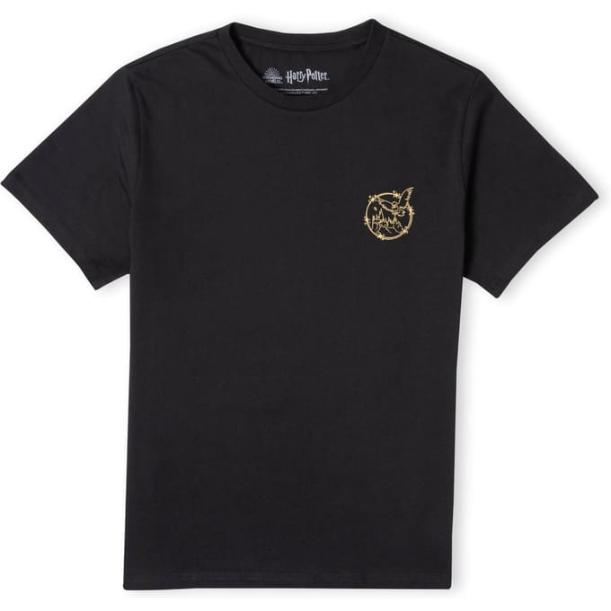 Harry Potter Metallic Pocket Print Men's T-Shirt - Black - L