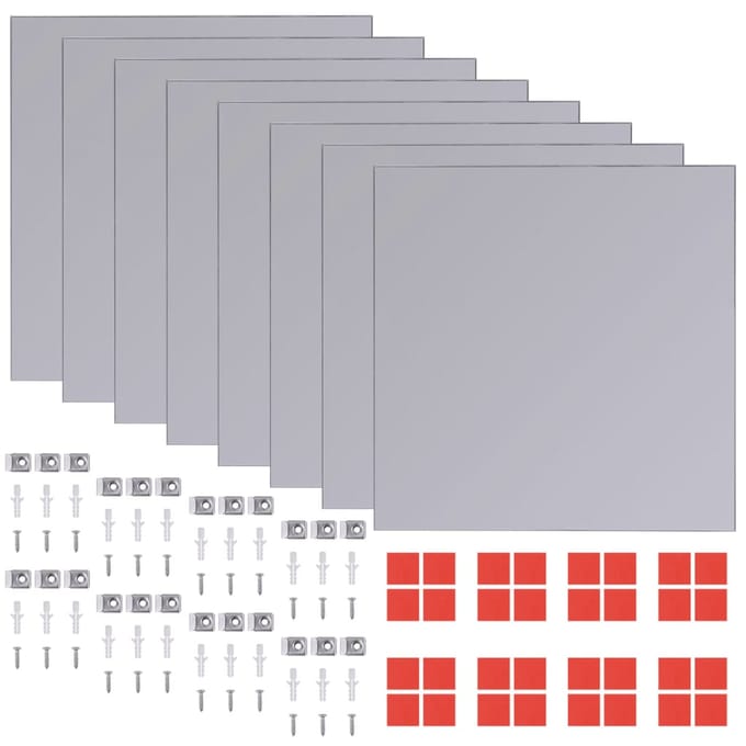 vidaXL - Spiegeltegels - frameloos - 16 - st - 20,5 - cm - glas