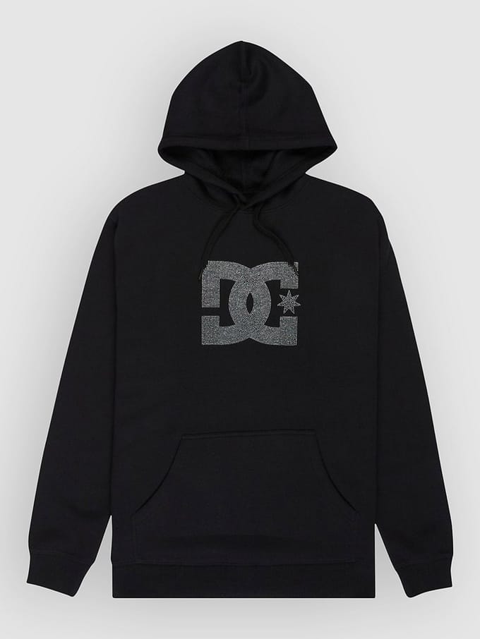 DC Strass Star Hoodie zwart