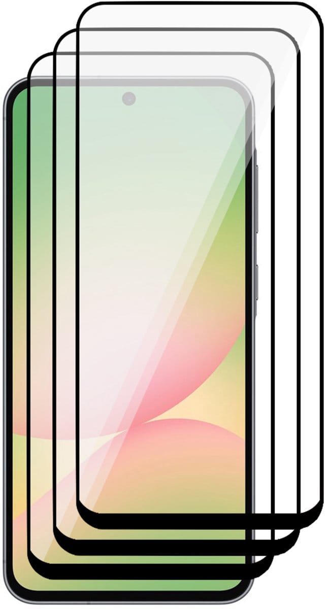 Screenprotector geschikt voor Samsung Galaxy A56 / A36 - 3x Volledig Dekkend Glas Screen Protector