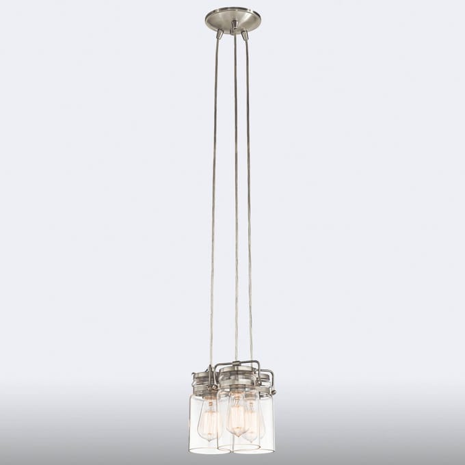 KICHLER Brinley - 3-lamps hanglamp in retrolook