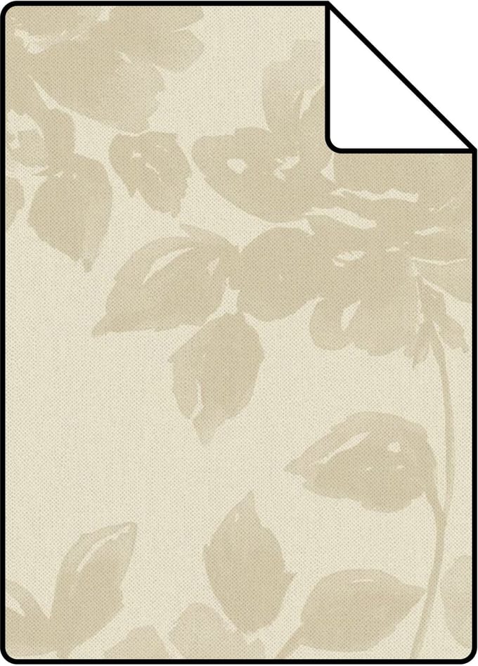 Proefstaal Origin Wallcoverings behang rozen warm beige - 26,5 x 21 cm - 347032-S