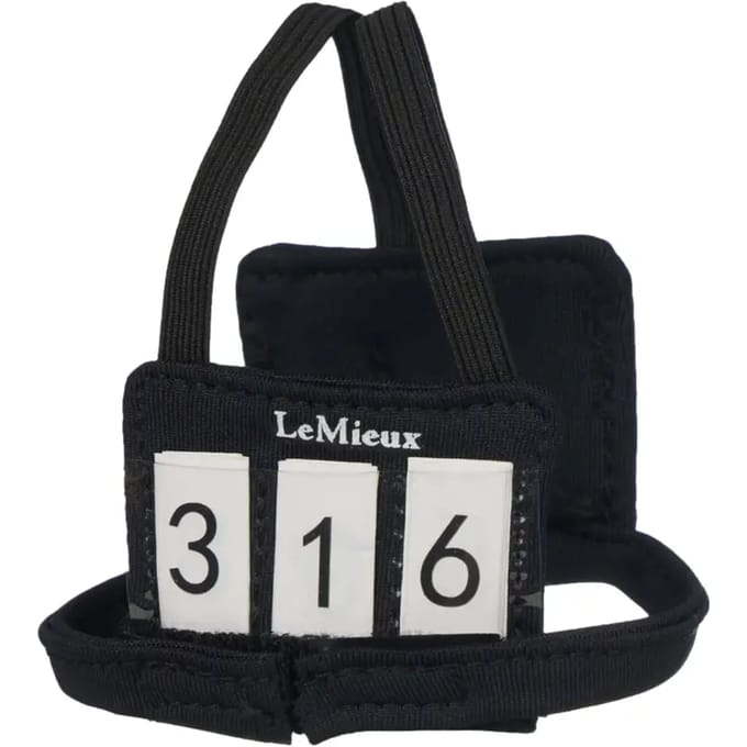 Plastron en genummerd rugnummer voor knuffel LeMieux