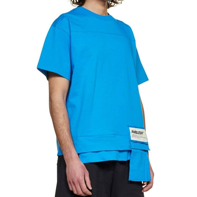 Ambush Blauwe Katoenen T-Shirt