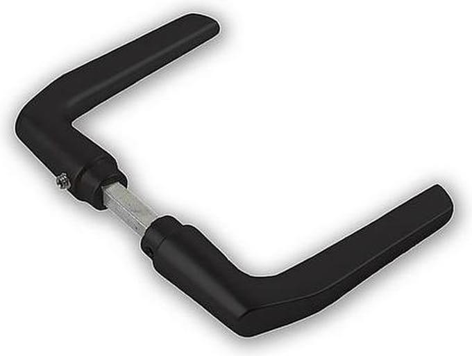Deurkruk - Zwart - Aluminium - Dulimex - Dulimex Deurklink Duimmodel Zwart