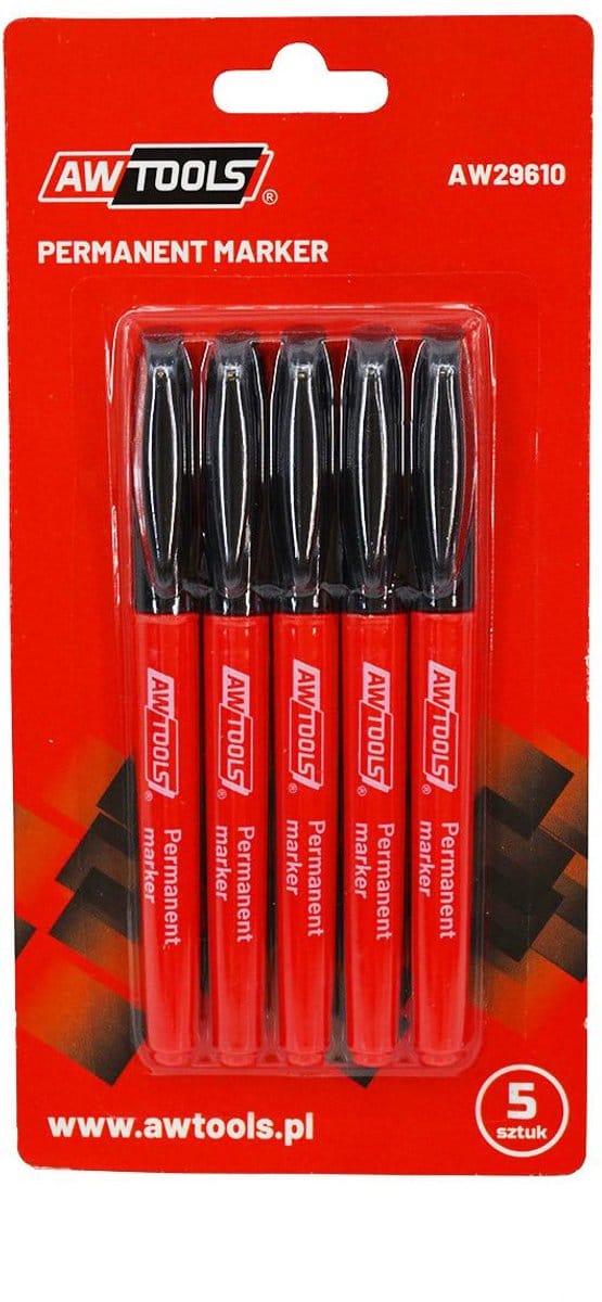 AWTools Serie - Timmermanspotlood - Rood - 175 mm - HB Hardheid