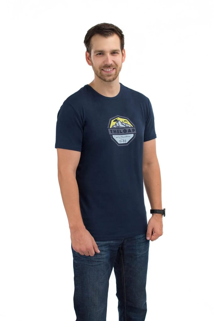Heren T-shirt Loap Altair Blauw - S