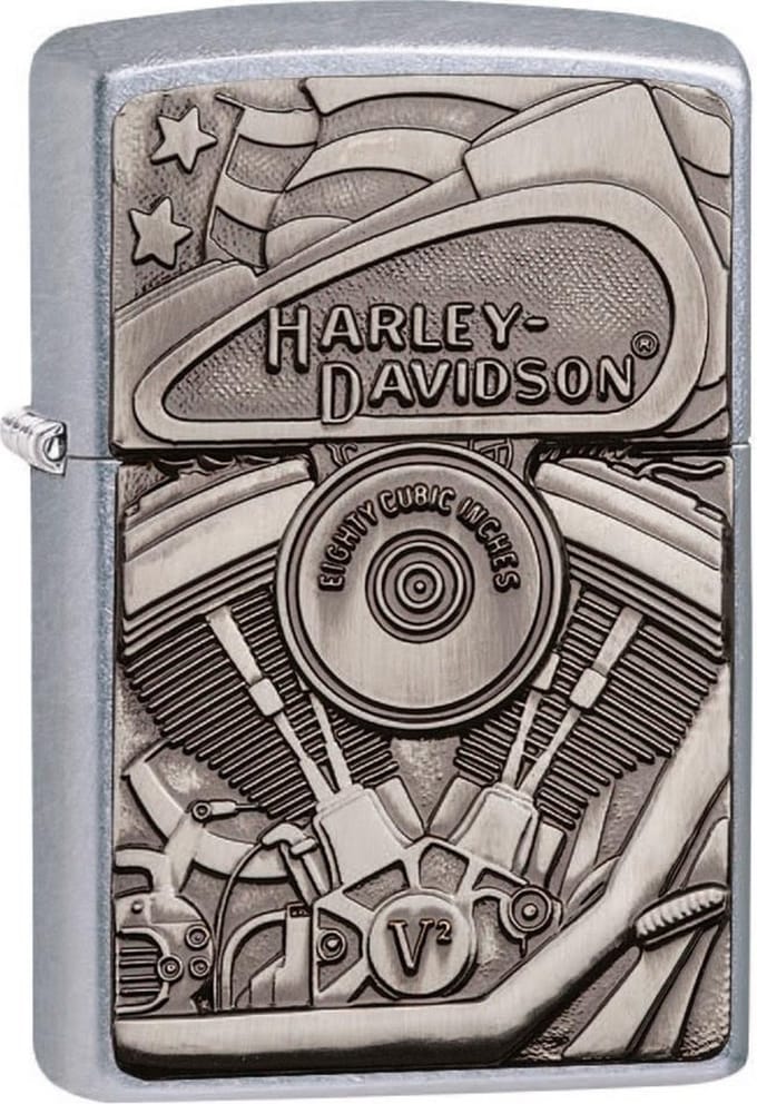 Zippo aansteker Harley Davidson Emblem Trick
