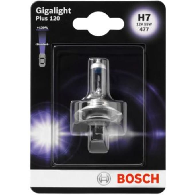 Lamp Halogeen BOSCH H7 Gigalight Plus 120% 12V, 55W
