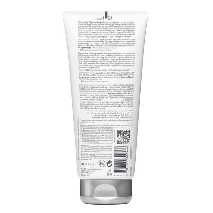 Bioderma Pigmentbio Verhelderende en Exfoliërende Cleanser Antipigmentvlekken 200 ml