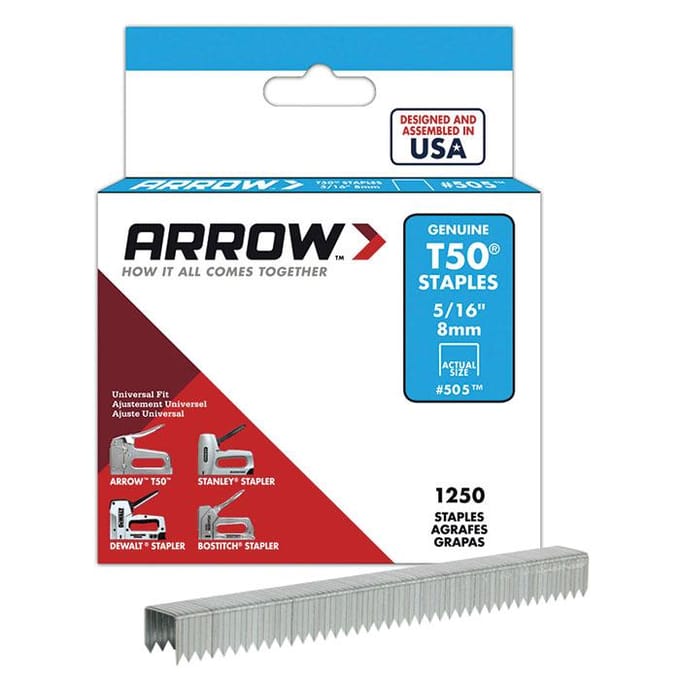 Arrow T50 Nietjes 8mm 5/16'' 1250 stuks One Size