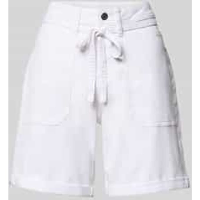 regular fit korte jeans van katoenmix