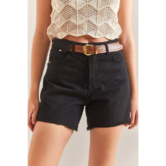 Gepofte Jeans Shorts