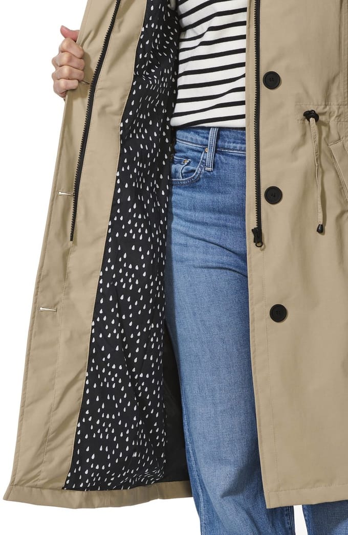 Happy Rainy Days Lange Regenjas Dames Porto Beige