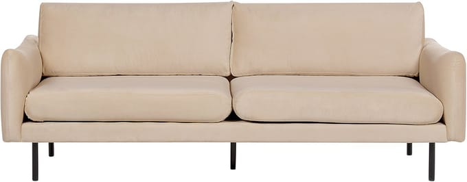 VINTERBRO - Driezitsbank - Beige - Fluweel