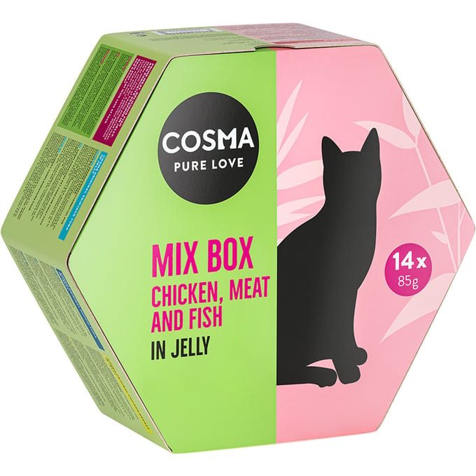 14x85g Mix Box Cosma Kattenvoer