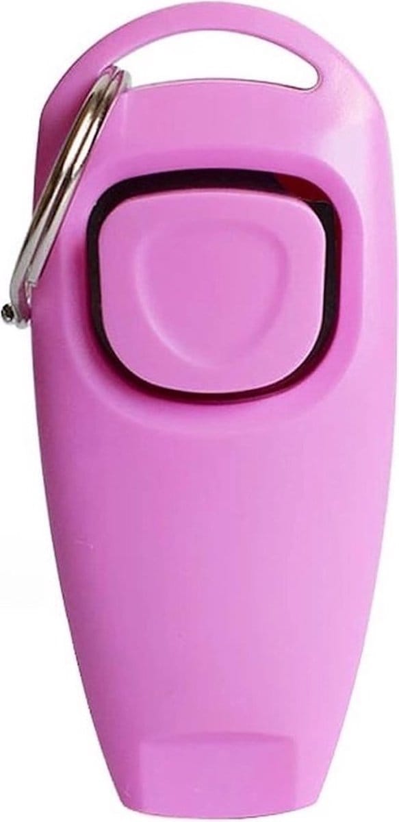 Hondenfluitje en clicker – Honden training - Puppy Training – hondentraining – Fluit - Roze
