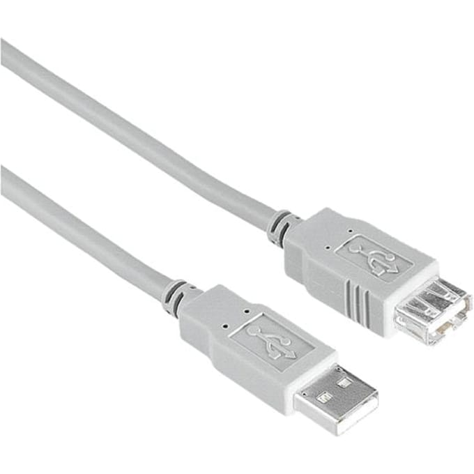 Hama 00200905 USB-kabel USB 2.0 1,5 m USB A 0,48 Gbit/s Grijs