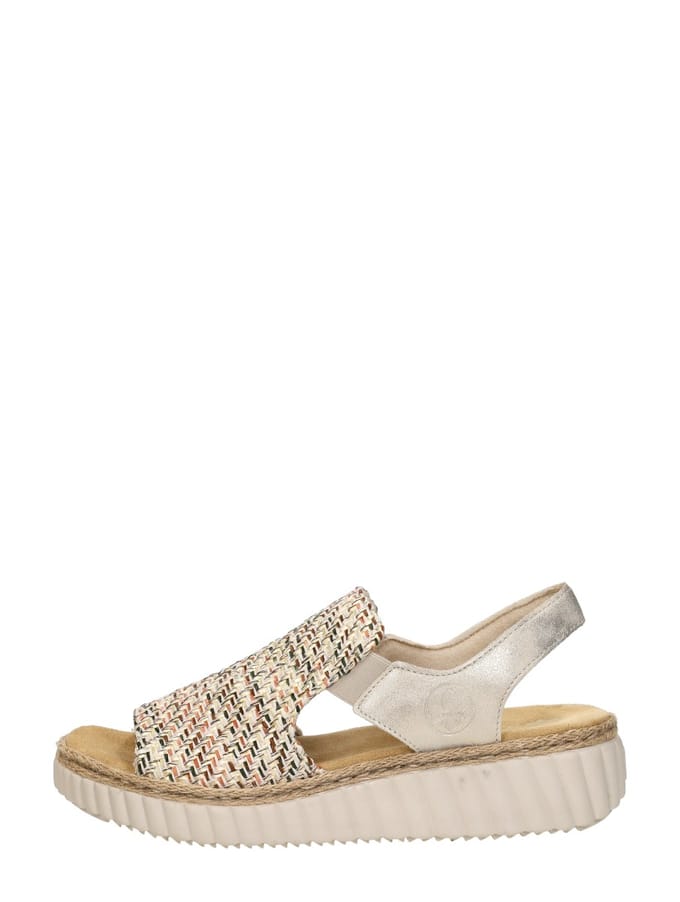 Rieker Sandalen Plat Sandalen Plat - beige - Maat 36
