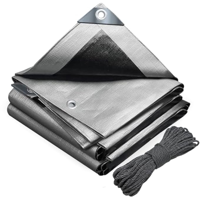 Omgoods - Waterdichte Polyethyleen Zeil 3x4m met Aluminium Oogjes