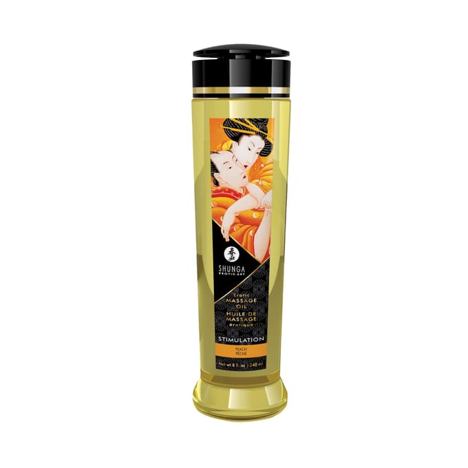 Shunga - Massageolie - Stimulation Peach - Perzik -240 ml