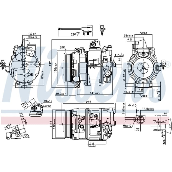 Compressor airconditioning NISSENS 890117